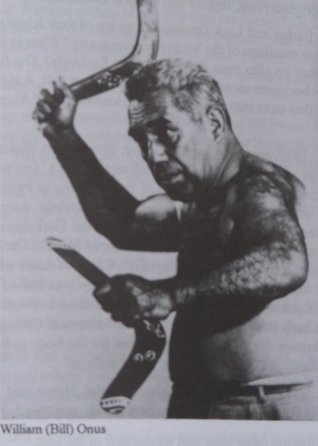 Boomerang throwing by Bill Onus